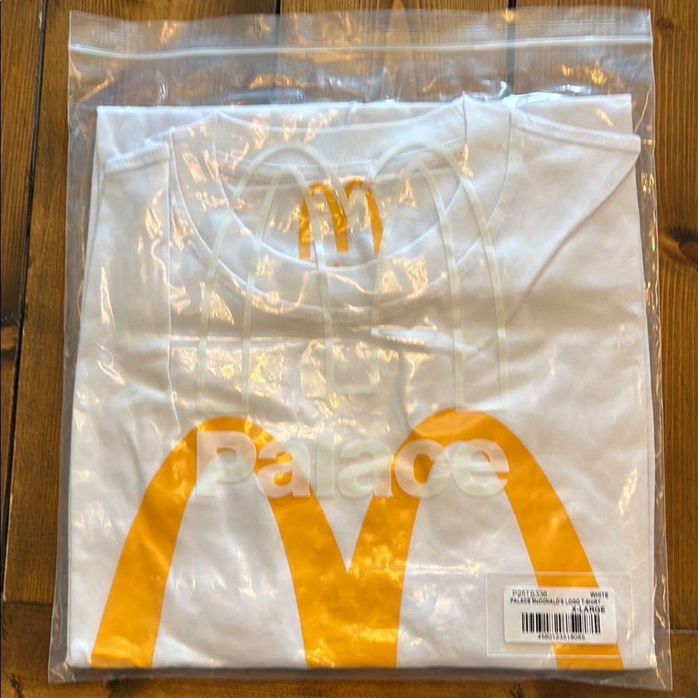 PALACE White Tee with Bold Yellow Graphic